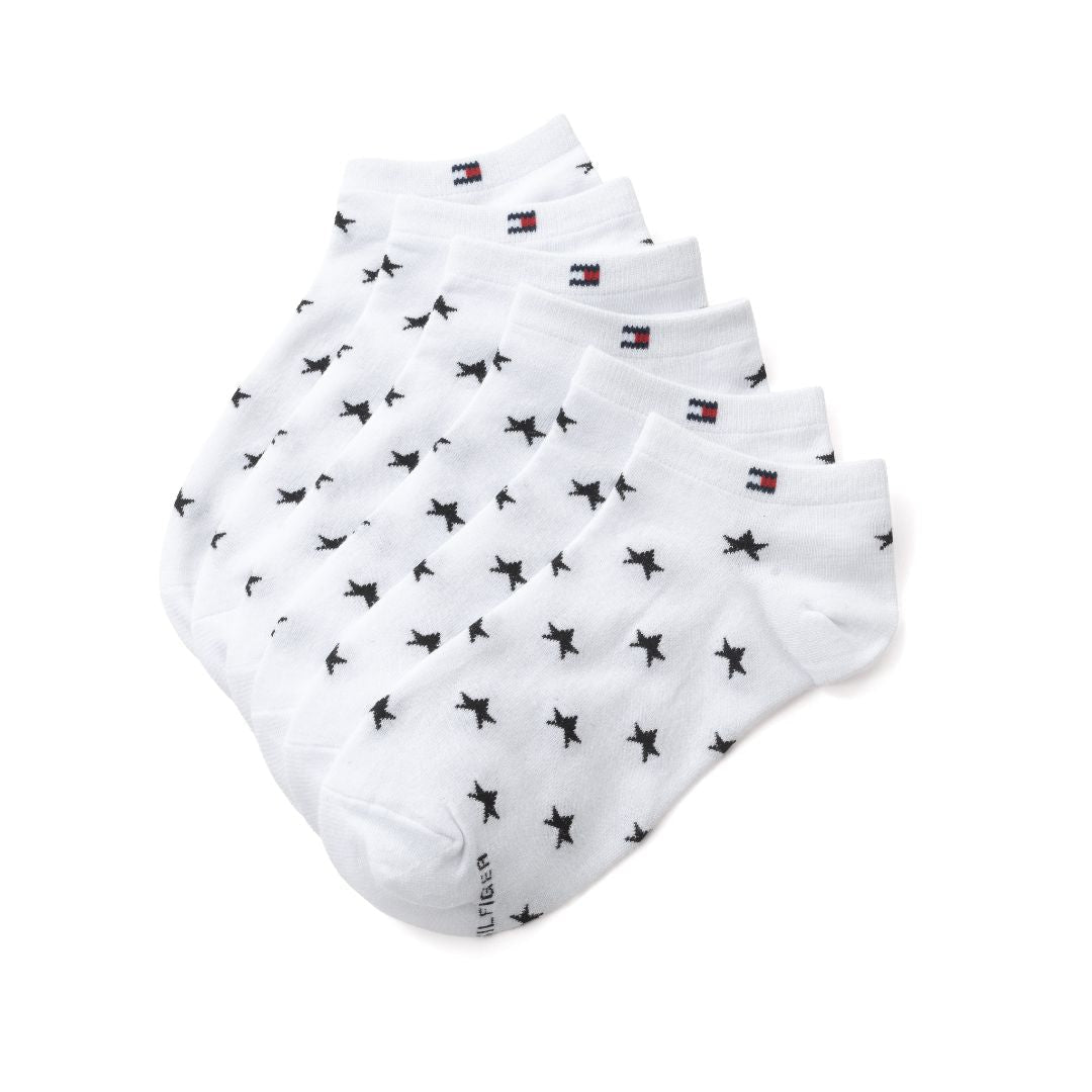 Tommy Hilfiger Scattered Mini Stars 3-Pack Socks - WHT - White / 3 Pairs / OS