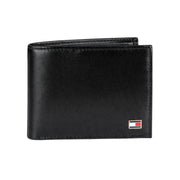 Tommy Hilfiger Slim Extra Capacity Bifold Leather Wallet - Black