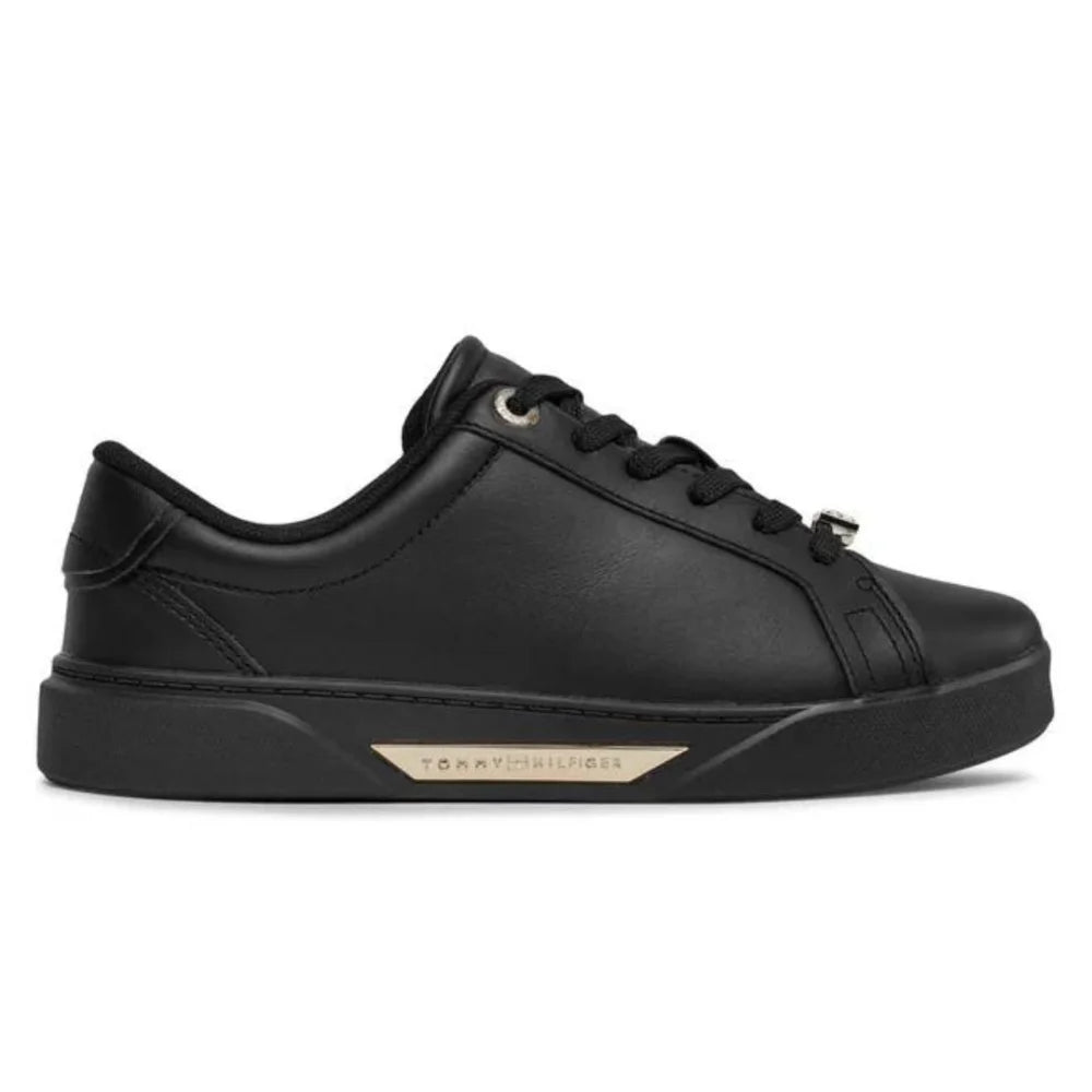 Tommy Hilfiger Sports Golden Hw Court Sneaker FW0FW07702- BLKBLK - Black / 39