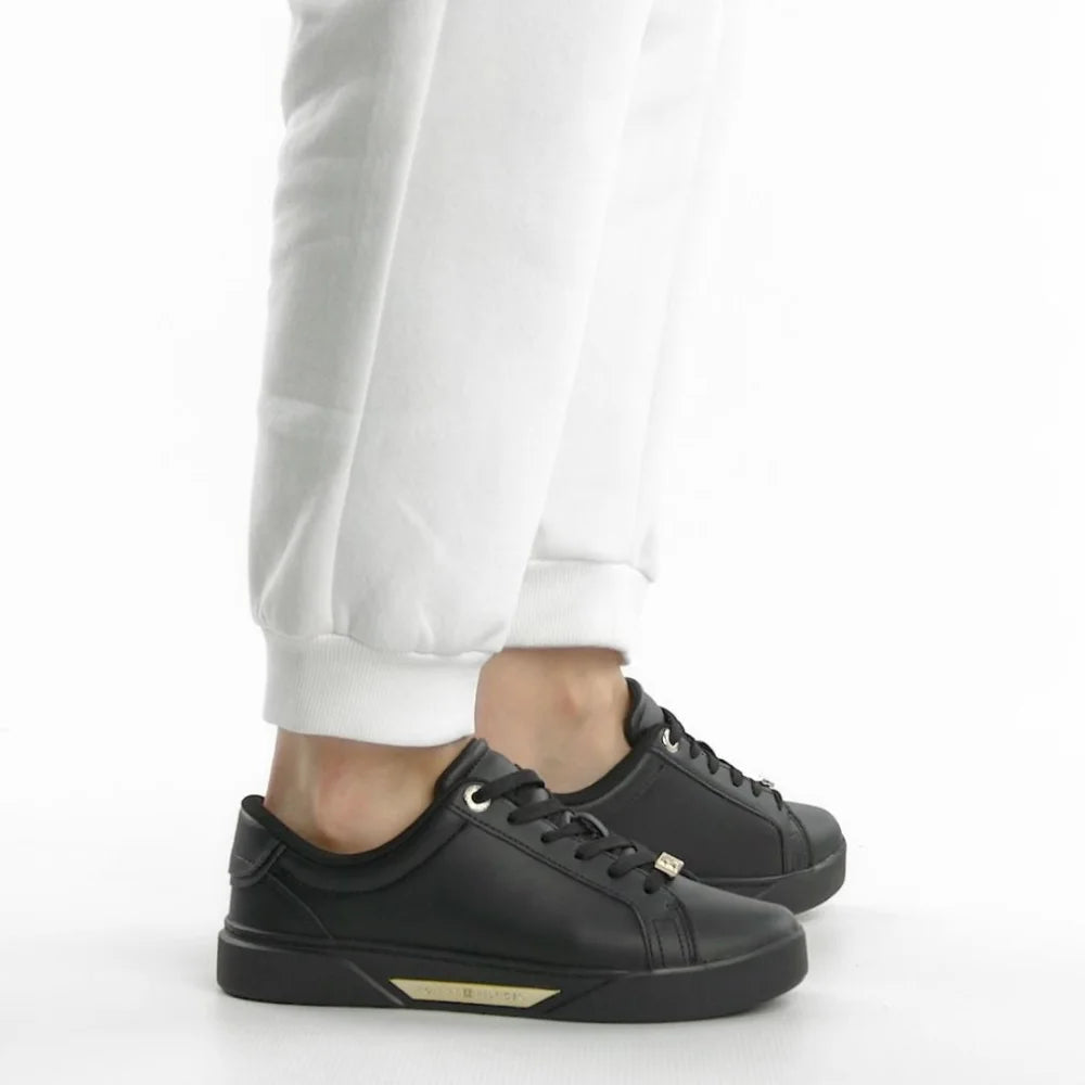 Tommy Hilfiger Sports Golden Hw Court Sneaker FW0FW07702- BLKBLK
