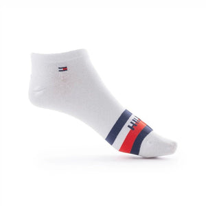 Tommy Hilfiger Stripes Logo 3-Pack Socks - WHT - 3 Pairs / White / OS