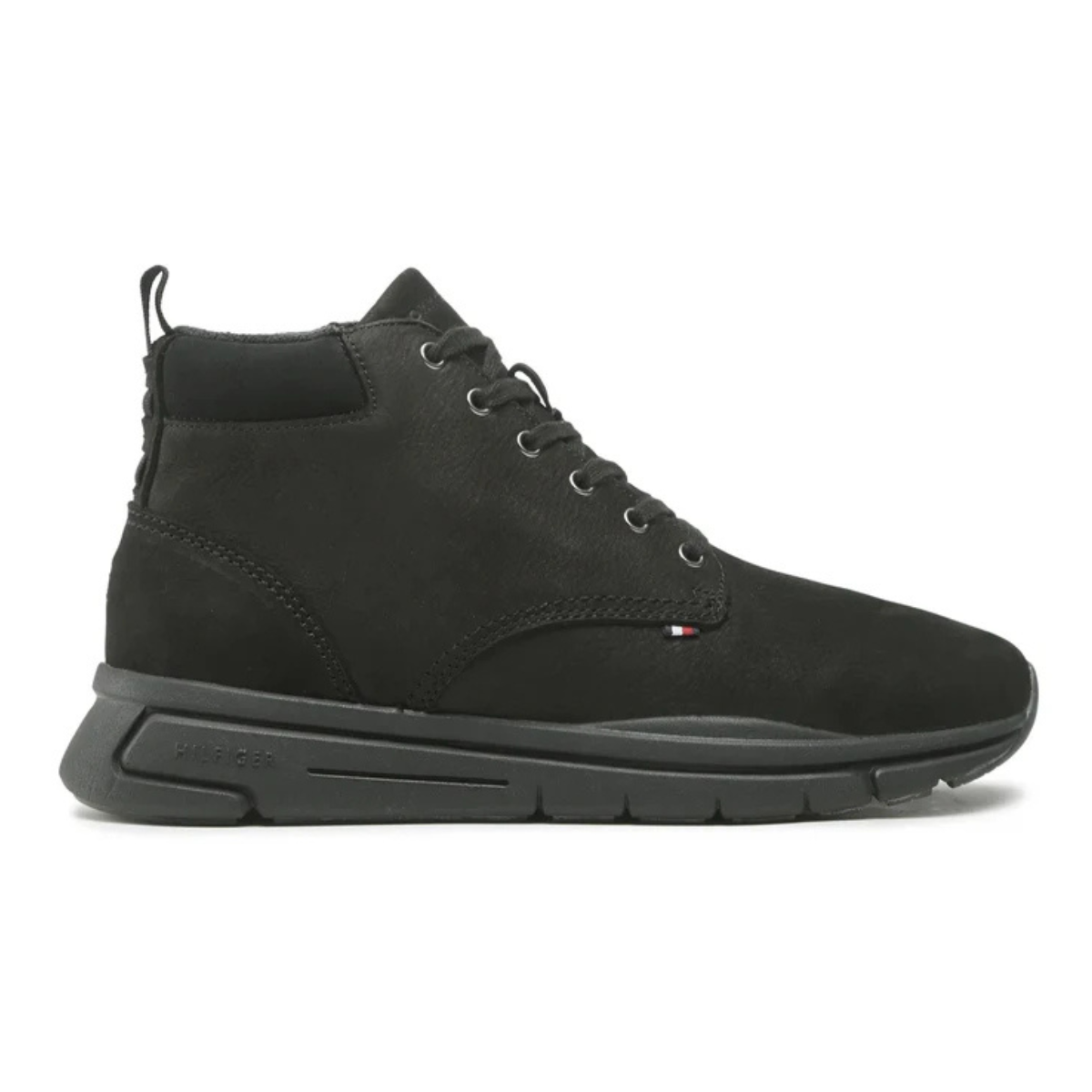 Tommy Hilfiger Suede Warm Lined Cleat Lace-Up BOOT Men - BLK