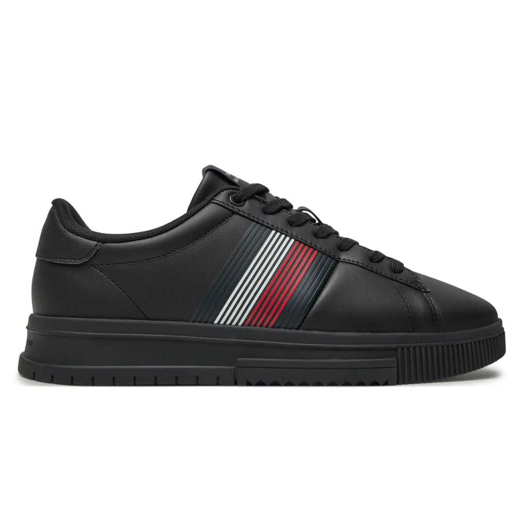 Tommy Hilfiger Supercup Lth Seasonal Sneakers FM0FM05129-BLK - Black / 40