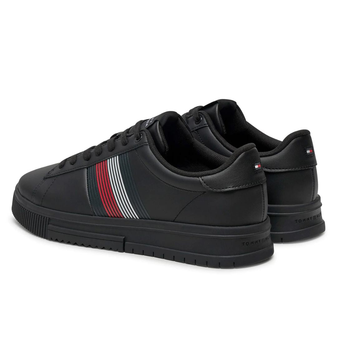 Tommy Hilfiger Supercup Lth Seasonal Sneakers FM0FM05129-BLK