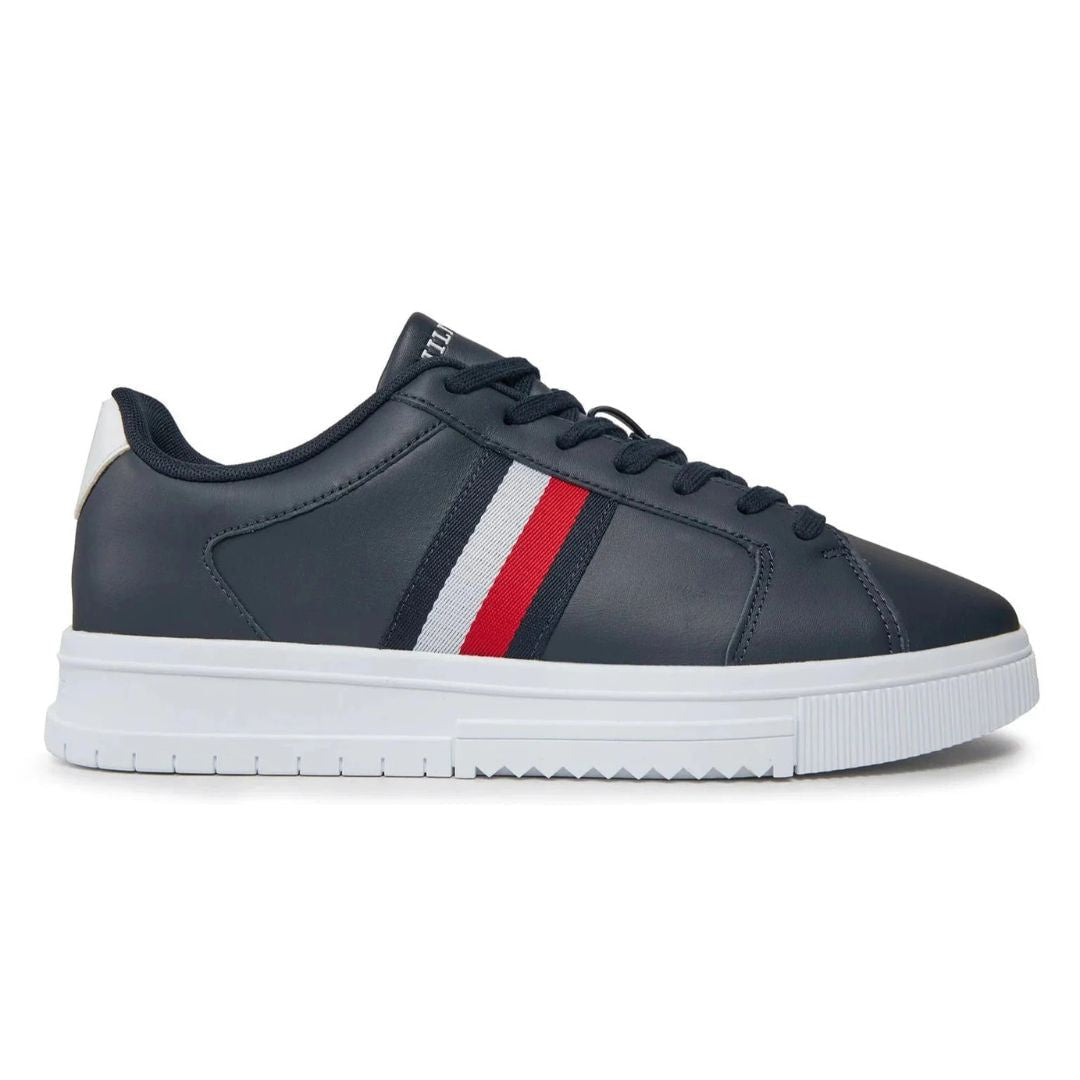 Tommy Hilfiger Supercup Lth Stripes Ess Sneakers FM0FM04895-NVY - Navy / 42