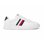 Tommy Hilfiger Supercup Lth Stripes Ess Sneakers FM0FM04895-WHT - White / 42
