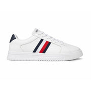 Tommy Hilfiger Supercup Lth Stripes Ess Sneakers FM0FM04895-WHT - White / 42