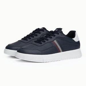 Tommy Hilfiger Supercup Stripes Tumbled LTH Sneakers Men FM0FM05300-NVY