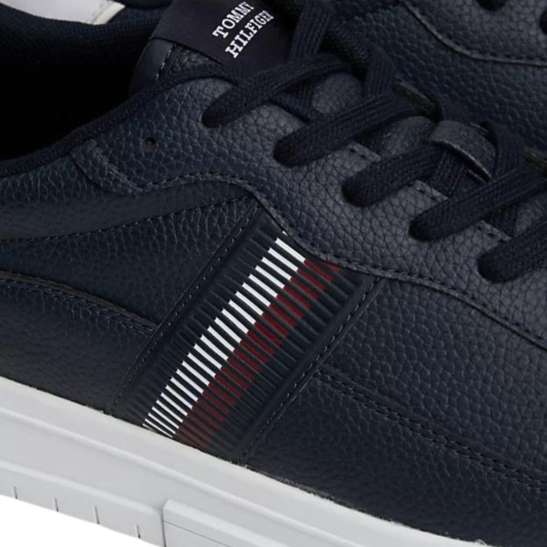 Tommy Hilfiger Supercup Stripes Tumbled LTH Sneakers Men FM0FM05300-NVY