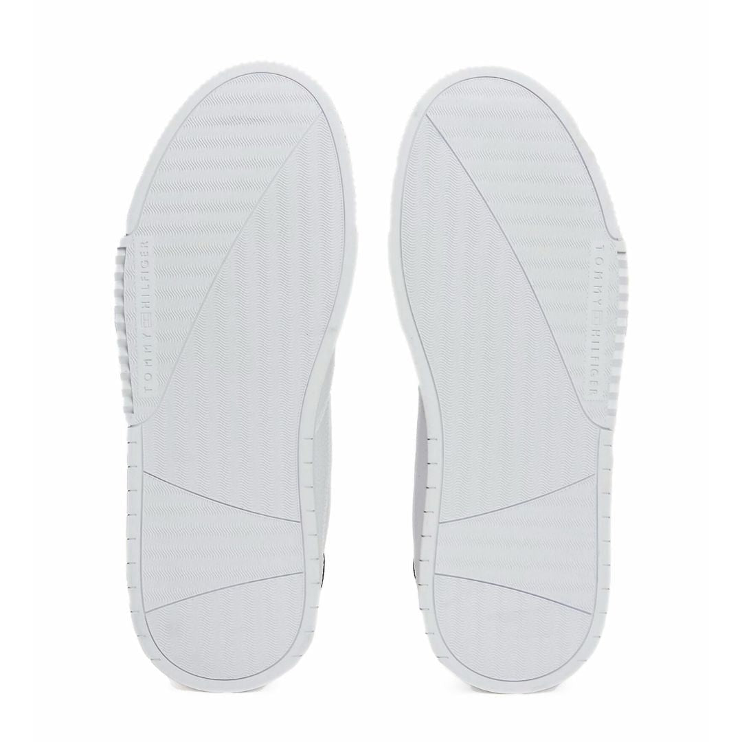 Tommy Hilfiger Supercup Stripes Tumbled LTH Sneakers Men FM0FM05300-WHT