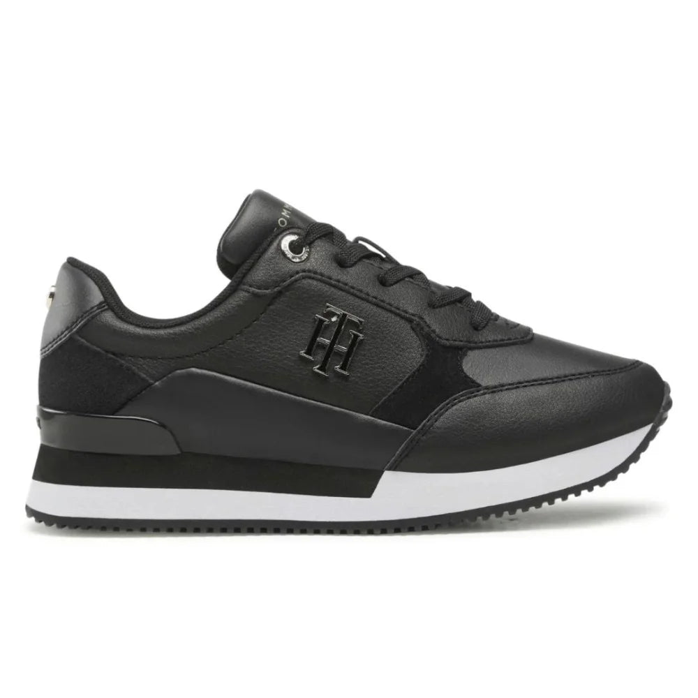 Tommy Hilfiger Th Emboss Metallic Sneaker FW0FW06736-BLK - Black / 38 / M