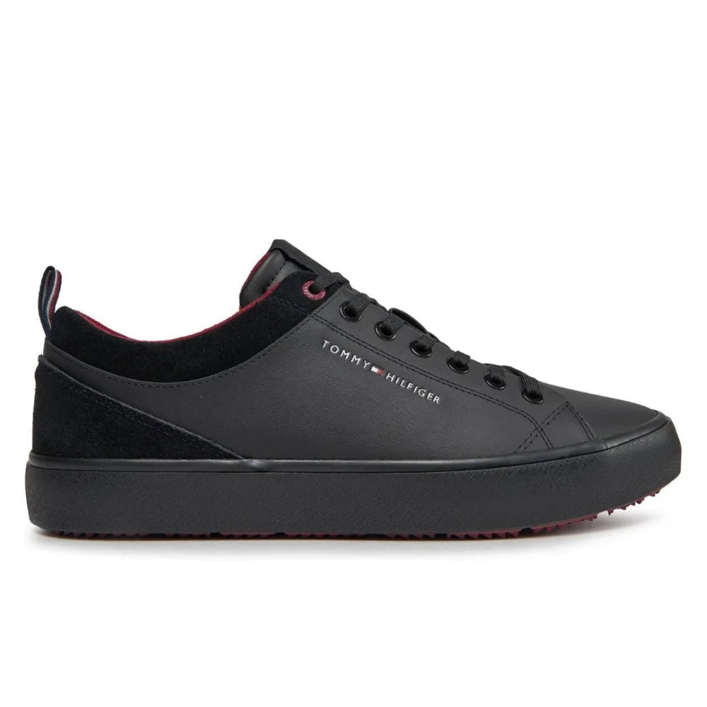 Tommy Hilfiger TH Hi VULC Cleat Low LTH Mix Men FM0FM04884 - BLK - Black / 40 D Medium Shoes