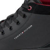 Tommy Hilfiger TH Hi Vulc Cleat LTH Mix Sneaker Men - BLKBLK Shoes