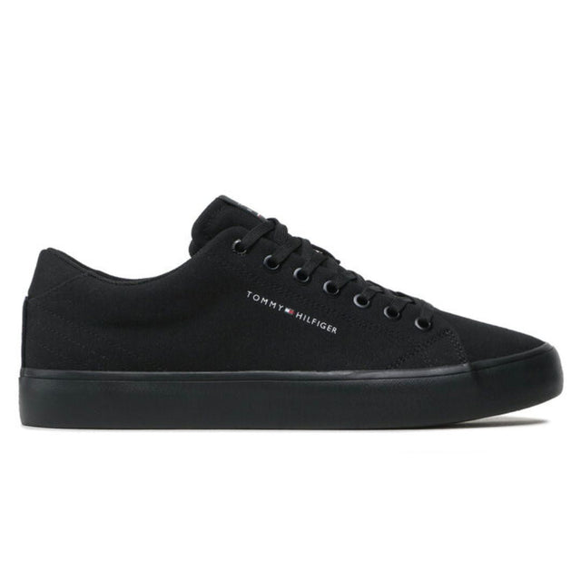 Tommy Hilfiger Th Hi Vulc Core Low Canvas Sneakers FM0FM04686-BLKBLK - Black / 40 / D - Medium