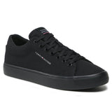 Tommy Hilfiger Th Hi Vulc Core Low Canvas Sneakers FM0FM04686-BLKBLK