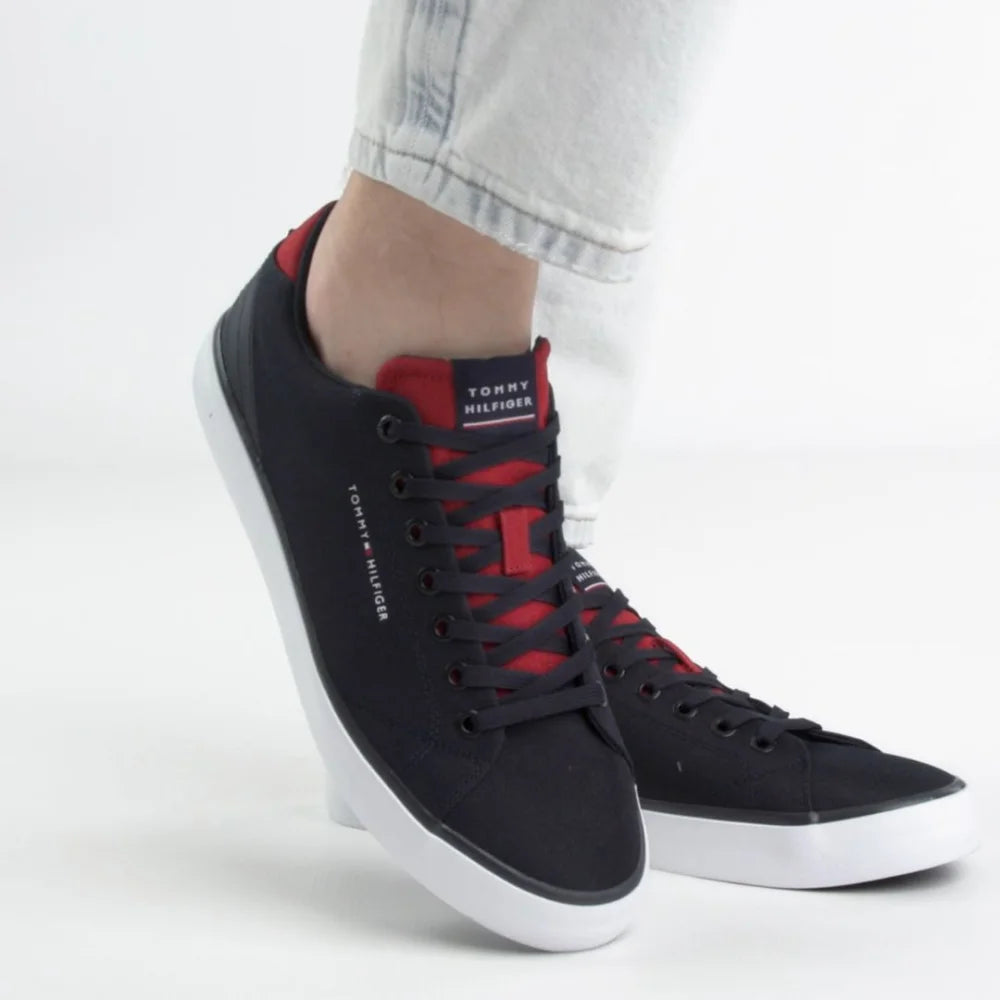 Tommy Hilfiger Th Hi Vulc Core Low Mesh Sneaker FM0FM04685 - NVY - Shoes