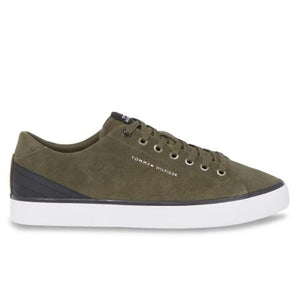 Tommy Hilfiger Th Hi Vulc Core Low Suede Sneakers Men FM0FM04817-OLV - Olive / 40 D Medium Shoes