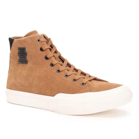 Tommy Hilfiger TH Hi Vulc Premium Suede Sneaker Men - TAN Shoes