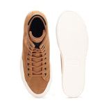 Tommy Hilfiger TH Hi Vulc Premium Suede Sneaker Men - TAN Shoes