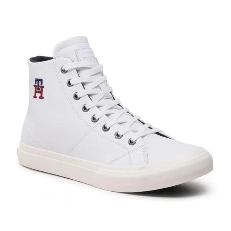 Tommy Hilfiger Th Hi Vulc Street Leather Men FM0FM04739-WHT - Shoes