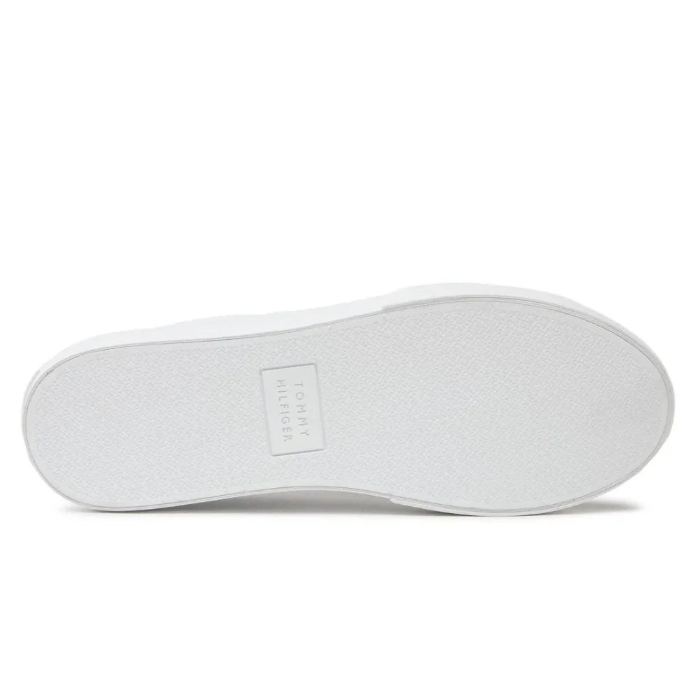 Tommy Hilfiger Th Hi Vulc Street Low Lth Mono Sneaker FM0FM04780 - WHT - Shoes