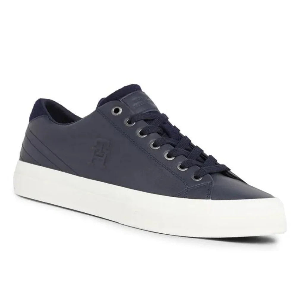 Tommy Hilfiger Th Hi Vulc Street Low Lth Prem Sneakers Men FM0FM04818 - NVY - Shoes