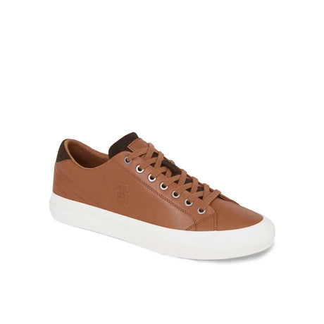 Tommy Hilfiger Th Hi Vulc Street Low Lth Prem Sneakers Men FM0FM04818-TAN - Shoes