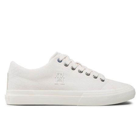 Tommy Hilfiger Th Hi Vulc Street Low Veg Dyes Men FM0FM04422-WWHT - Weathered White / 41 / D - Medium