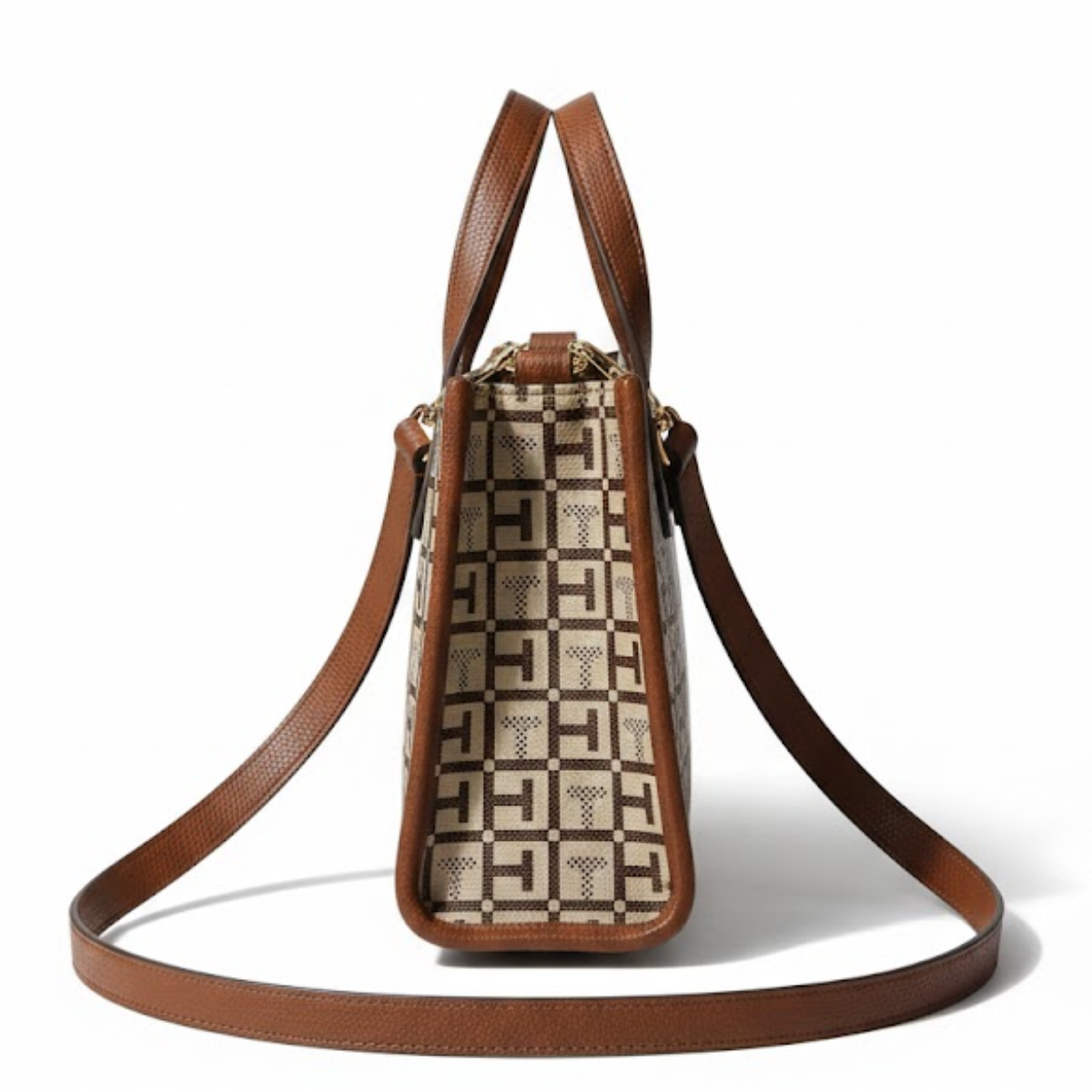 Tommy Hilfiger TH logo metal handbag women - BRN - Brown