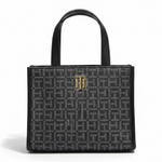 Tommy Hilfiger TH logo metal handbag women - NVYGRY - Navy-Grey