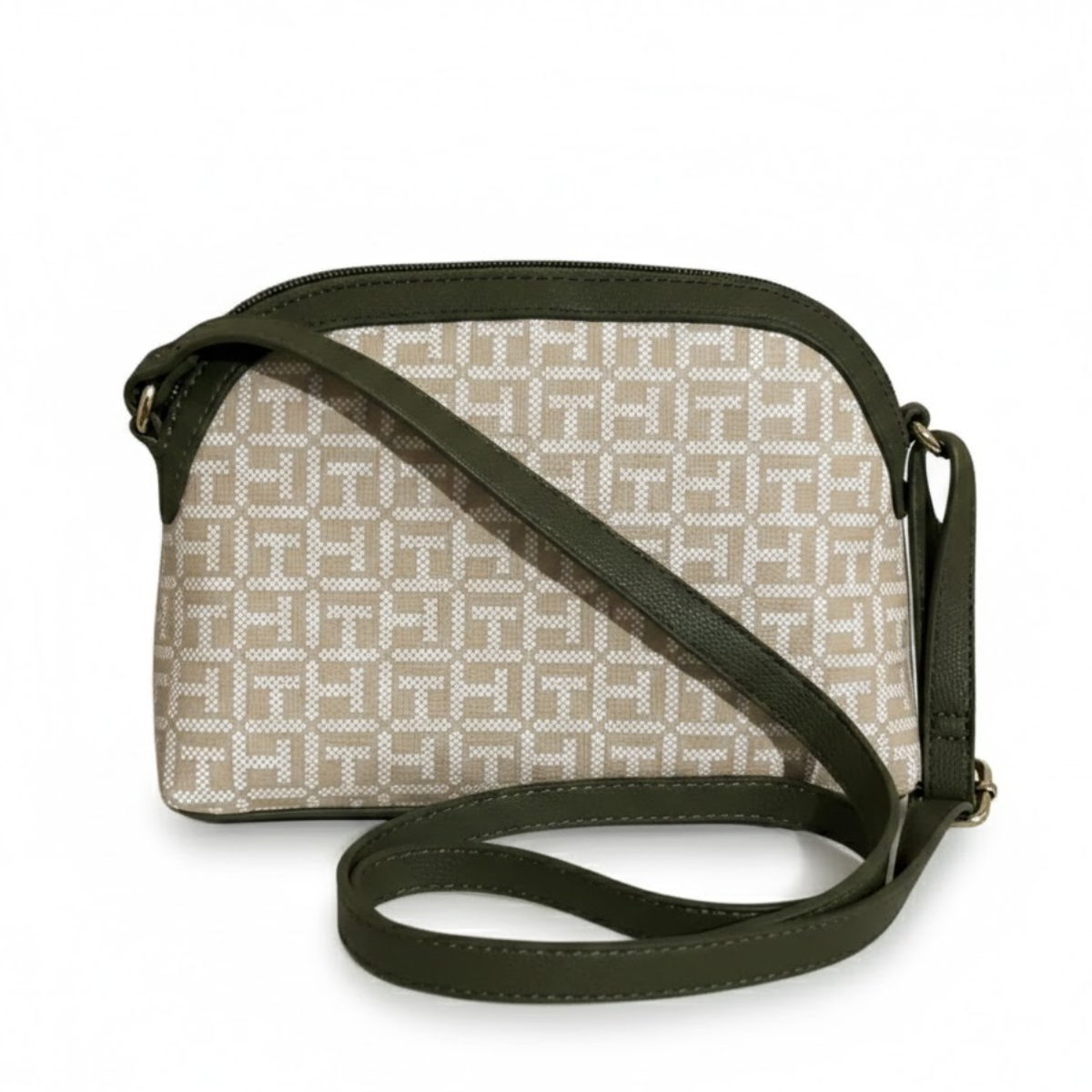 Tommy Hilfiger TH Logo Small Crossbody Women - BEGOLV - Beige-Olive