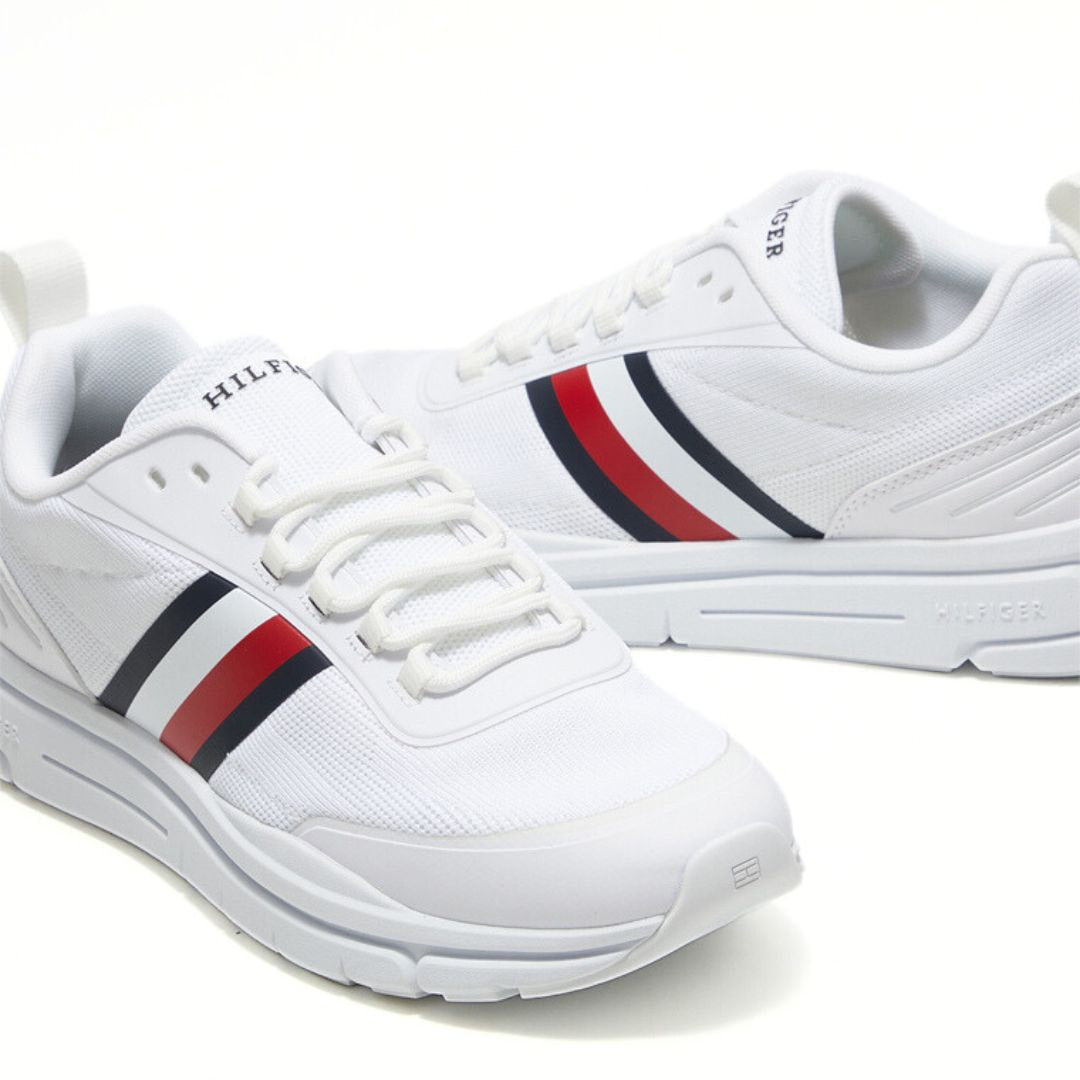 Tommy Hilfiger TH Modern Knit Running Trainers FM0FM04835-WHT