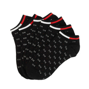 Tommy Hilfiger TH Monogram 3-Pack Socks - BLK - 3 Pairs / Black / OS