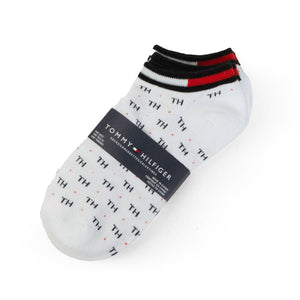 Tommy Hilfiger TH Monogram 3-Pack Socks - WHT - 3 Pairs / White / OS