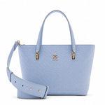 TOMMY HILFIGER TH Monogram Embossed Tote Bag - CYN - Cyan