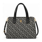 Tommy Hilfiger TH Monogram Jacquard Satchel Women - BLK - Black