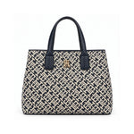 Tommy Hilfiger TH Monogram Jacquard Satchel Women - NVY - Navy
