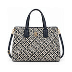 Tommy Hilfiger TH Monogram Jacquard Satchel Women - NVY - Navy