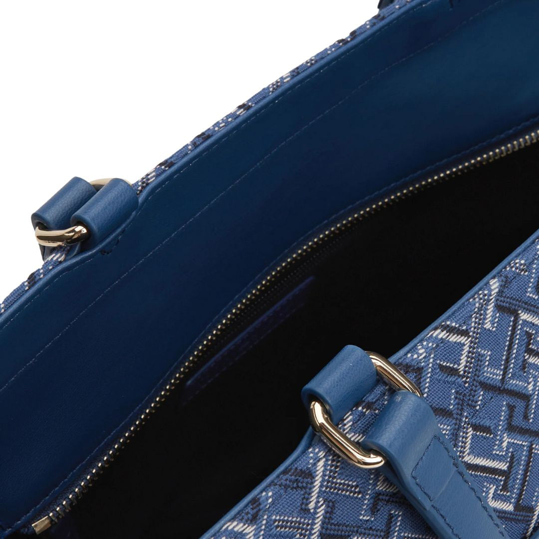 Tommy Hilfiger TH Monogram Jacquard Tote - BLU - Blue