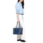 Tommy Hilfiger TH Monogram Jacquard Tote - BLU - Blue