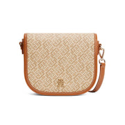 Tommy Hilfiger TH Monoplay Crossbody Saddle Bag - BEG - Beige