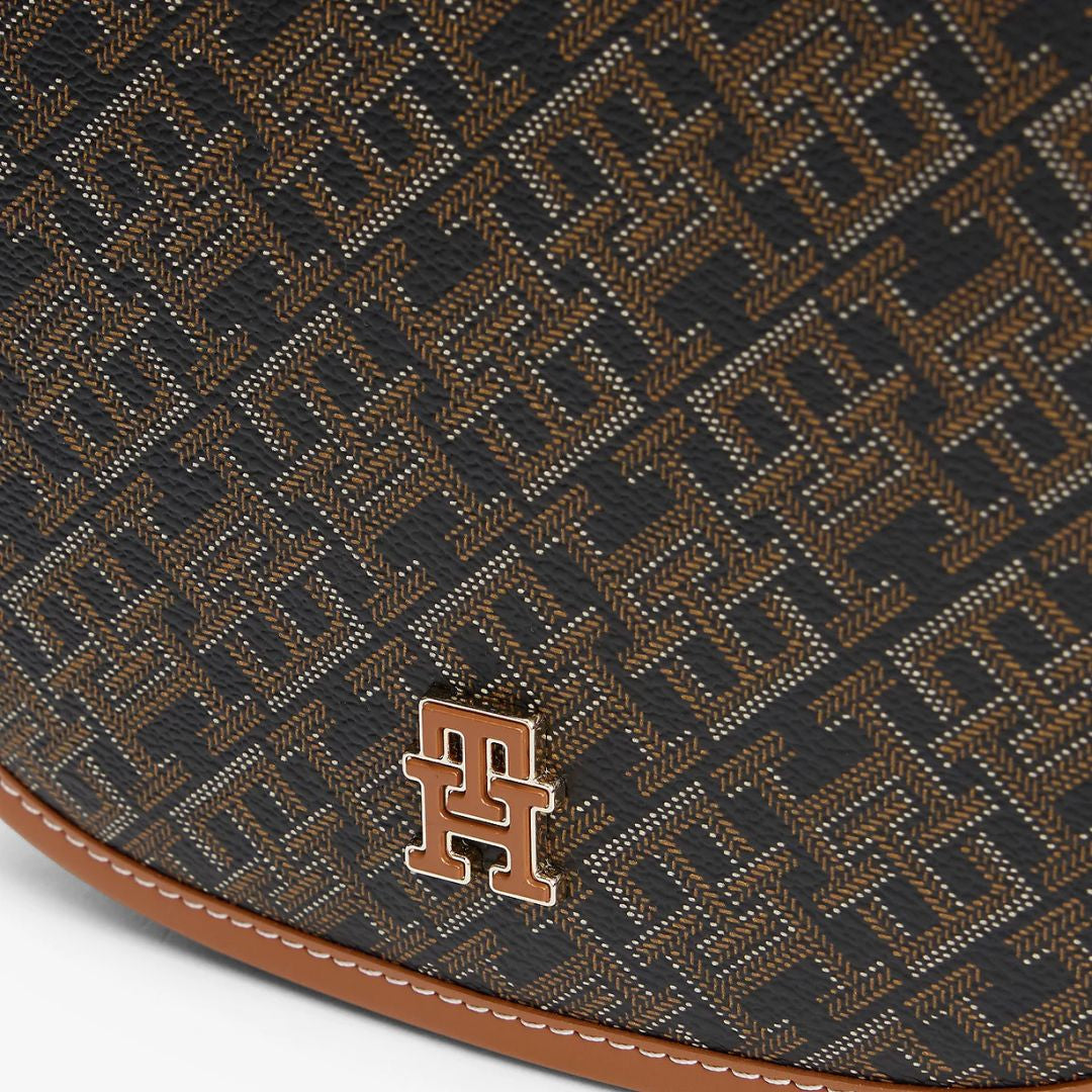 Tommy Hilfiger TH Monoplay Crossbody Saddle Bag - BLK - Black
