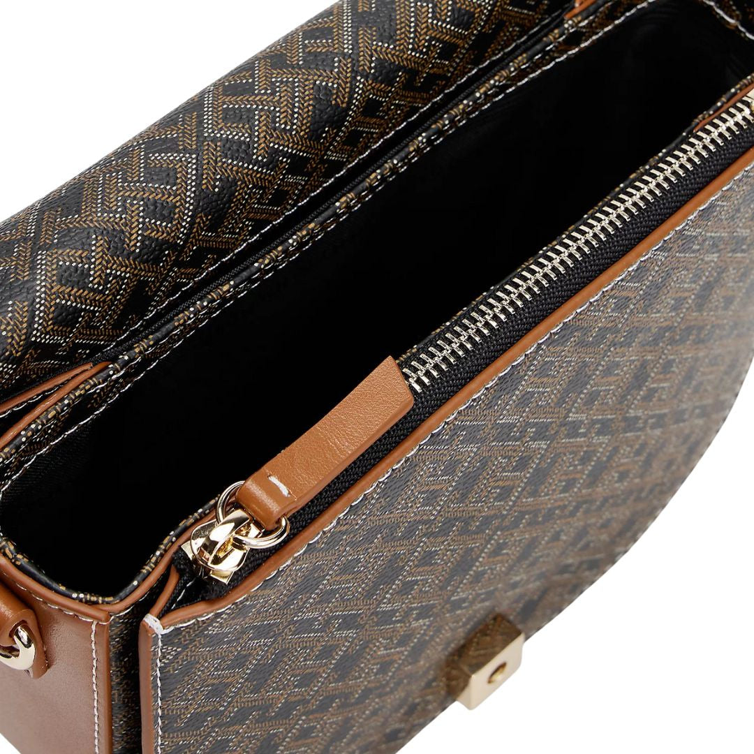 Tommy Hilfiger TH Monoplay Crossbody Saddle Bag - BLK - Black