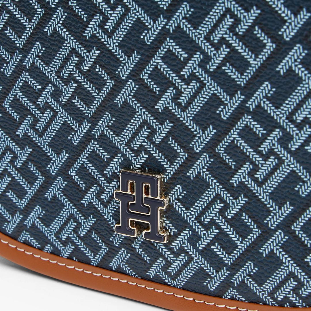 Tommy Hilfiger TH Monoplay Crossbody Saddle Bag - BLU - Blue