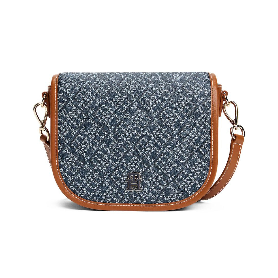 Tommy Hilfiger TH Monoplay Crossbody Saddle Bag - BLU - Blue