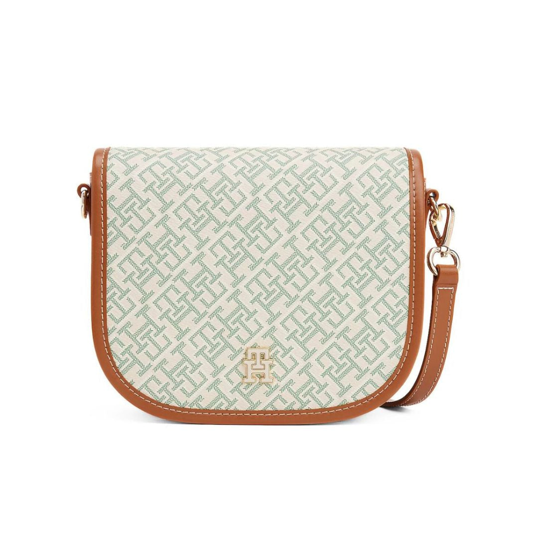 Tommy Hilfiger TH Monoplay Crossbody Saddle Bag - GRN - Green