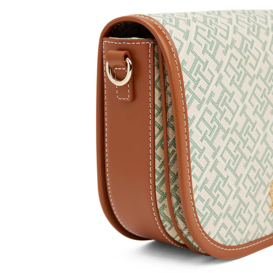 Tommy Hilfiger TH Monoplay Crossbody Saddle Bag - GRN - Green