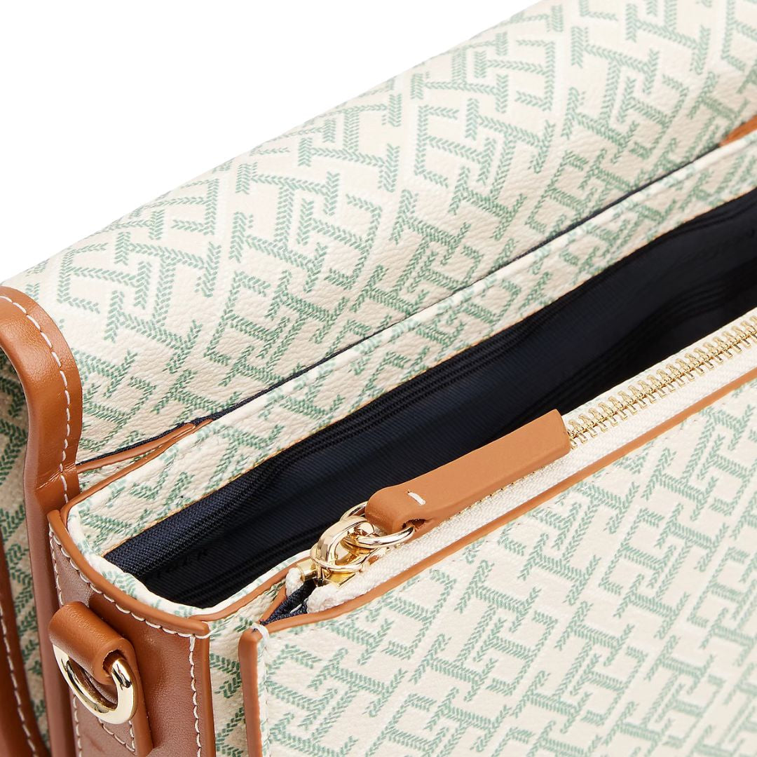 Tommy Hilfiger TH Monoplay Crossbody Saddle Bag - GRN - Green