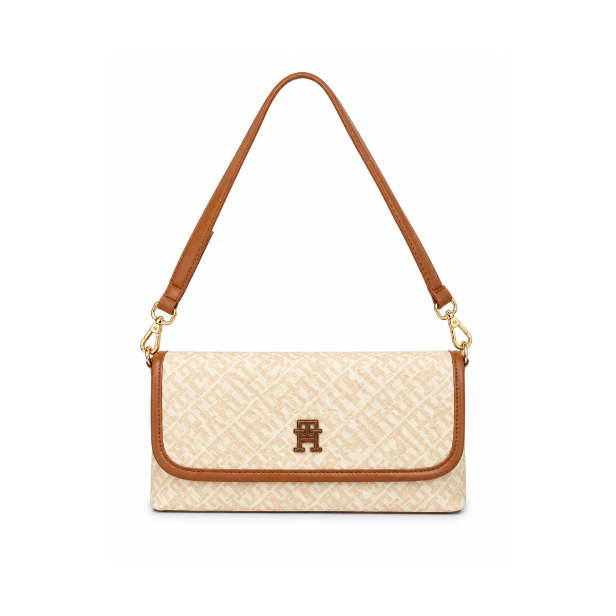 Tommy Hilfiger TH MONOPLAY LE FLAP Crossbody Bag - BEG - Beige