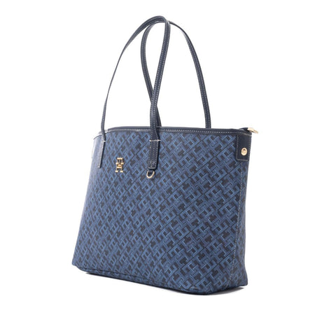 Tommy Hilfiger TH Monoplay Removable Laptop Pouch Tote - BLU - Blue